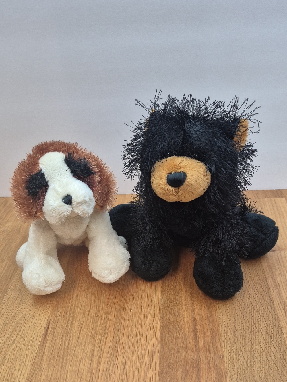 GANZ Webkinz Black Bear and Webkinz lil'kinz St Bernard